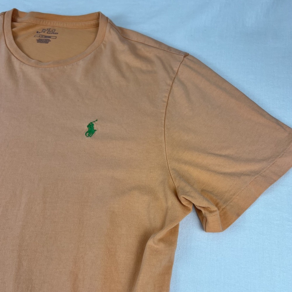 Polo Ralph Lauren Men's Orange Short Sleeve Crew Neck T-shirt, Size L - Picture 4 of 10